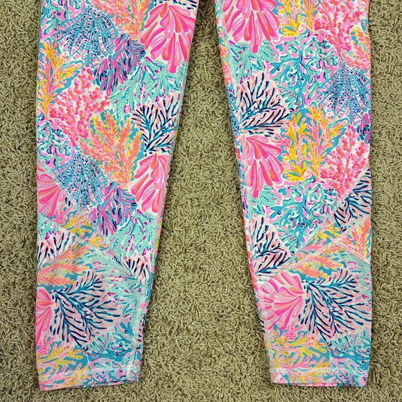 Lilly Pulitzer weekender high rise leggings splash dance sz lg - Picture 3 of 10